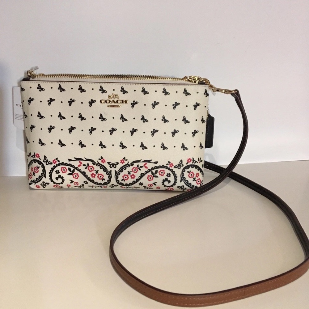 NWT Coach Lyla Crossbody Bag with Butterfly Bandana Design